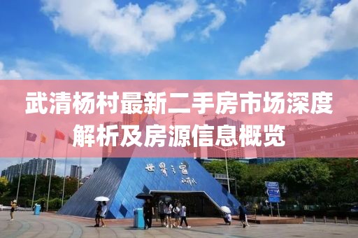 武清楊村最新二手房市場深度解析及房源信息概覽