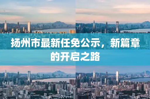 揚州市最新任免公示，新篇章的開啟之路