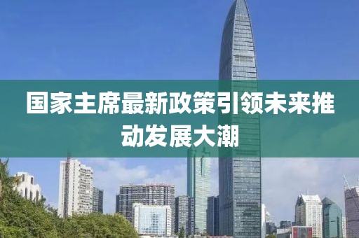 國家主席最新政策引領(lǐng)未來推動發(fā)展大潮